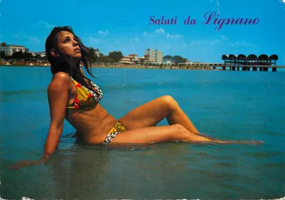 Mulher em maiô — Lignano Sabbiadoro — editor G. Pierluigi da Palestrina, n°88