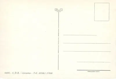 Livorno — widok panoramiczny — C.D.B. Livorno — Rewers
