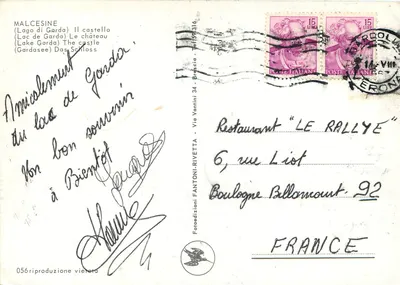 Malcesine — Zamek nad jeziorem Garda — Fotedizioni Fantoni, n° 056 — Rewers