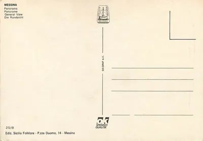Messina — Ogólny panorama — COGRAF s.r.l. — Rewers