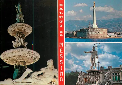 Messina — Fontana di Orione del Montorsoli e monumentos — Ed. Russo Biagio