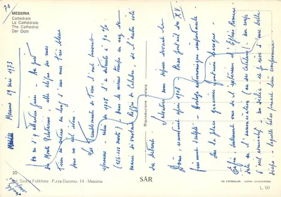 Messina - Catedral - editor SAR, n° 70 — Verso