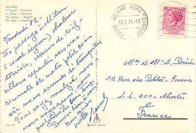 Milão - A Catedral - Natturro - Stampad in Italia MIL 418 — Verso