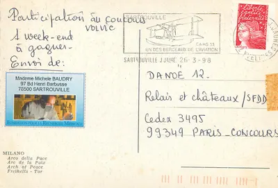 Arco da Paz — Tor — Sartrouville — Verso