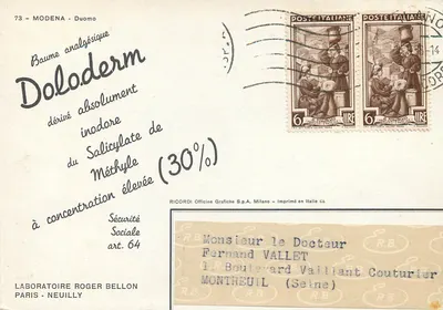 Modène - Duomo — editora RICORDI, n°73 — Verso