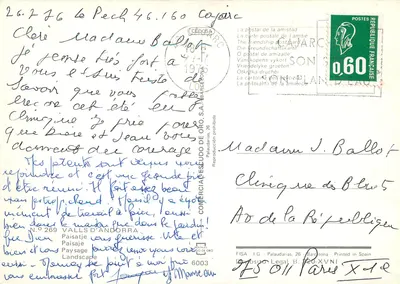 Paisagem de outono em Valls d'Andorra — editor Comercial Escudo de Oro, n° 269 — Verso