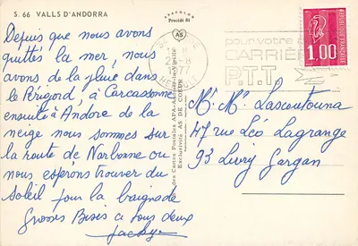 Andorra — Record d'Andorra — wydawca Apacolor — Rewers