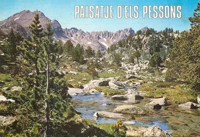 Paisagem de Els Pessons — Valls d'Andorra — Postales Escudo de Oro, n° 398