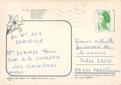 Valls d'Andorra — Diversos aspectos — FISA I.G. - Palaudarias, 26 - Barcelona — Verso