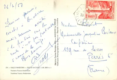 Valls d'Andorra — Pas de la Casa — APA — Verso