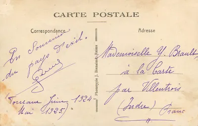 Igreja de Tourane (Annam) — 1924 — Fototipia J. Bienaime, Reims — Verso