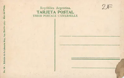 Mar del Plata - Pileta de natación — Éditeur Librería Rey, n° 34 — Achterkant