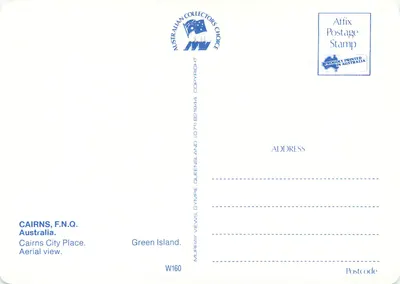 Cairns — vista aérea e paisagens — Australian Collectors' Choice — Verso