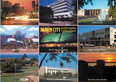 Darwin, Território do Norte — vista panorâmica — Northern Territory Souvenirs Pty. Ltd. NTS 45