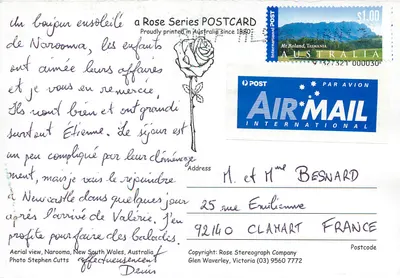 Narooma — vista aérea — Rose Stereograph Company — Verso