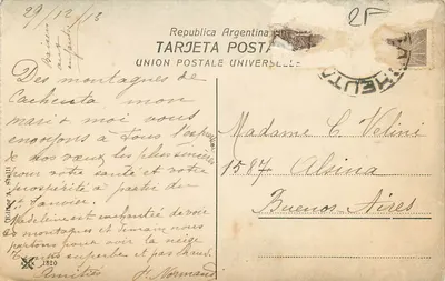Ponte de Cachueuta — ponte metálica sobre viaduto em um canyon — editor A. Stalli — Verso