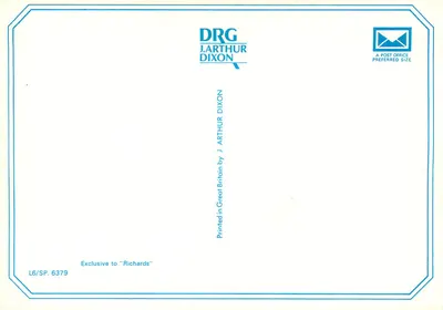 Alderney C.I. — widok z lotu ptaka z 5000 stóp — DRG J. Arthur Dixon — Rewers