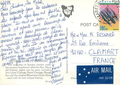 Stanley — Tasmanii — wydawca Tasmanian Postcards, nr TP 529 — Rewers