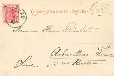 Gruss v. Bären in Bezau (670 m) — vue d'un chalet alpin — éditeur : Gruss v. Bären — Verso
