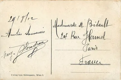 Viena — K. k. Arsenal — Verlag Leo Grünspann — Verso