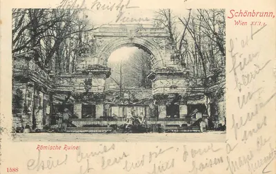 Schönbrunn, Viena XI. I. — Ruína romana — editor desconhecido, n° 1588