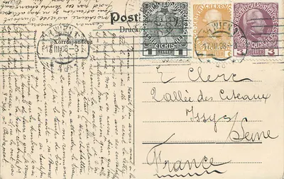 Michaelerplatz — Viena I — K. Ledermann, Viena I — 1905 — Verso