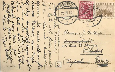 Reumann Hof — Hotel Gemeinde Wien — Wien V, wydawca nr 101/38 — Rewers
