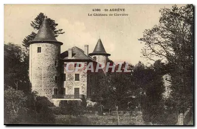 O Castelo de Clavière — Saint-Agrève — editor não identificado, n° 4366