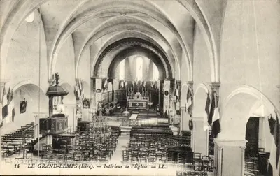Le Grand-Lemps (Isère) — Interior da Igreja — LL. N° 14