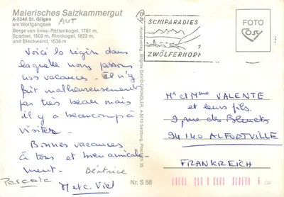 Salzkammergut — Pitoresco Salzkammergut — Schiparadies — Verso
