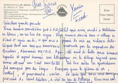 Wallfahrtskirche St. Adolar - St. Ulrich a.P. / Tirol — Wildseeloder Verlag, n° 531 — Verso