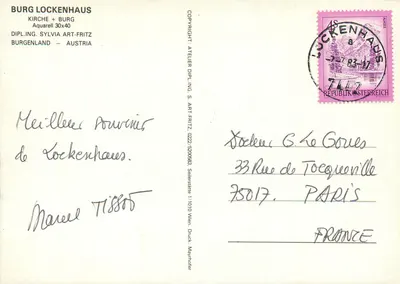 Burg Lockenhaus — Igreja + Fortaleza — Dipl. Ing. Sylvia Art-Fritz, Burgenland, Áustria — Verso