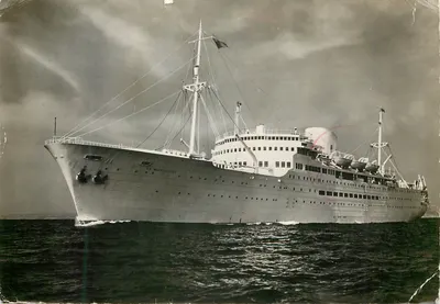 O Marseilleoise — navio da Companhia das Messagerias Marítimas — fotografia postal