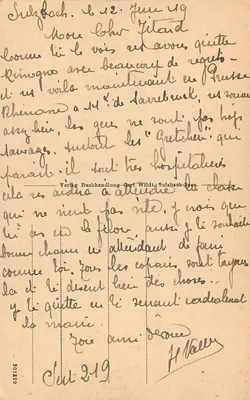 Sulzbach-Saar — Igreja evangélica com presbitério — Verlag Buchhandlung Carl Wildt, Sulzbach-Saar — Verso