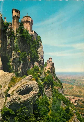 Castelo de San Marino — As antigas Torres — Stampa diretta da fotocolor