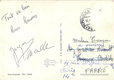 Castello di S. Marino — Druga i Ziemska Wieża — S.A. Poligrafica Sammarinense — Rewers