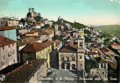 República de S. Marino — Panorama delle Tre Torri — S.A. Poligrafica Sammarinese