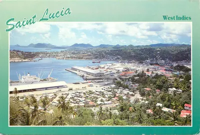 Castries — capital da Santa Lúcia — Air Maid