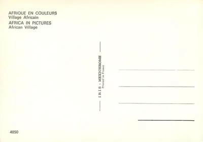 Afrykański wiejski — Afryka w kolorach — IRIS-MEXICHROME n°4050 — Rewers