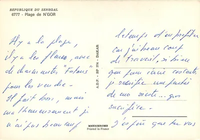 Pływa N'Gor — Senegal — wydawca IRIS — Rewers