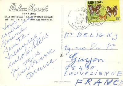 Palm Beach — Sali Portudal, Sénégal — editor não visível — Verso
