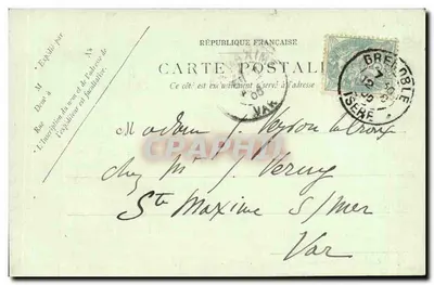Grenoble — A Porta da França — LL. — n°63 — Verso