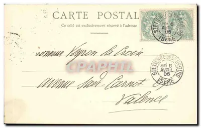 Grenoble — O Hotel da Divisão — Gaillard, perfumista, Grenoble — Verso