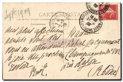 A Santa Bauma - A Oraloire — Ruínas de um monumento em um paisagem florestal — P. Ruat, Editora - Marselha, n° 479 bis — Verso