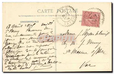 Bords de l'Arc — Entre Lanslebourg et Termignon (Savoie) — Éditeur CR, n° 907 — Verso