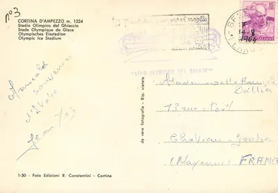 Cortina — Patyntka w locie — Wydawca R. Constantini, nr 3 — Rewers