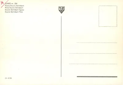 Cuneo — Piazza Duccio Galimberti — DTC — Verso