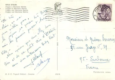 Poggio e Marciana Marina — Wyspa Elba — M. & G. Tognoli Editori - Livorno, n° 276/IE — Rewers