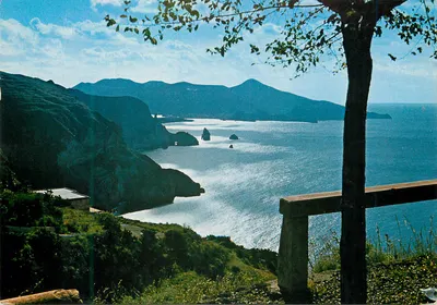 Panorama de Lipari — Ilhas Eólianas (Sicília) — Arte Graphic Oreste Ragusi