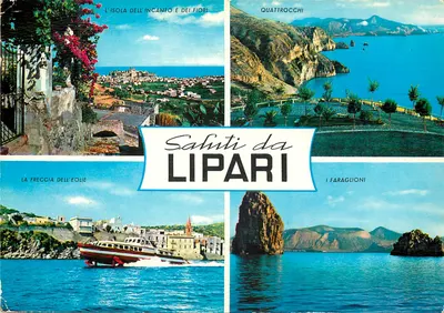 Lipari — Saluti da Lipari — Ediz. G. Bellotti, Agenzia Giornati - Lipari